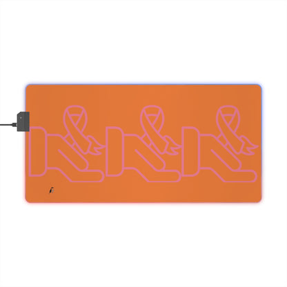 LED Gaming Mouse Pad: Fight Cancer Crusta