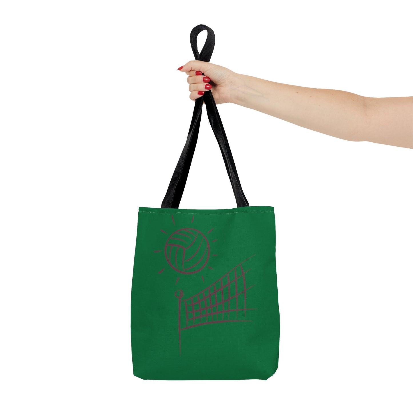 Tote Bag: Volleyball Dark Green