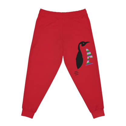 Athletic Joggers: Lost Remember Honor Dark Red