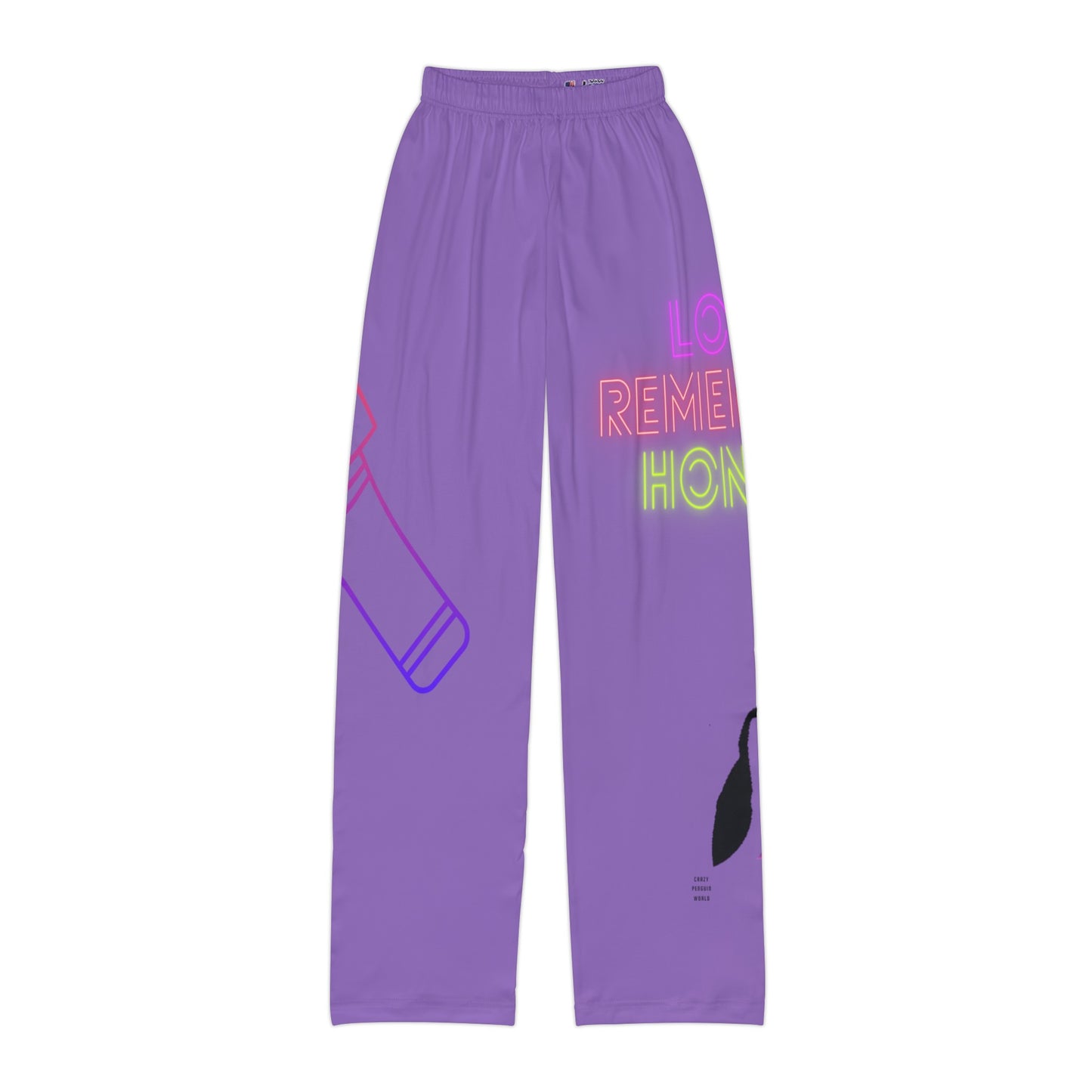 Kids Pajama Pants: Music Lite Purple