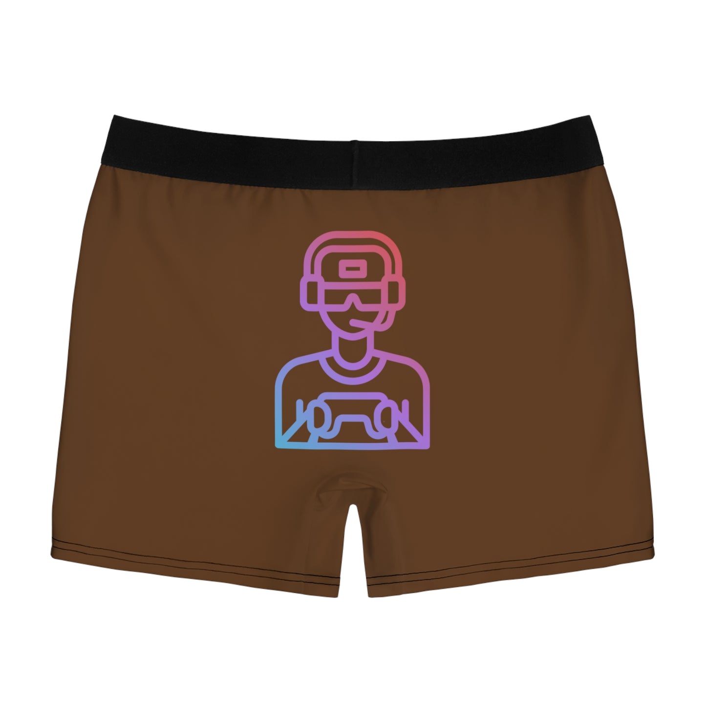 Men's Boxer Briefs: Gaming Brown