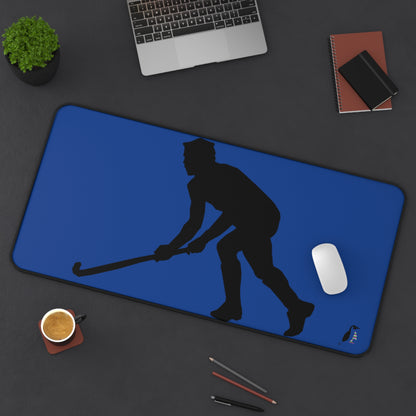 Desk Mat: Hockey Dark Blue