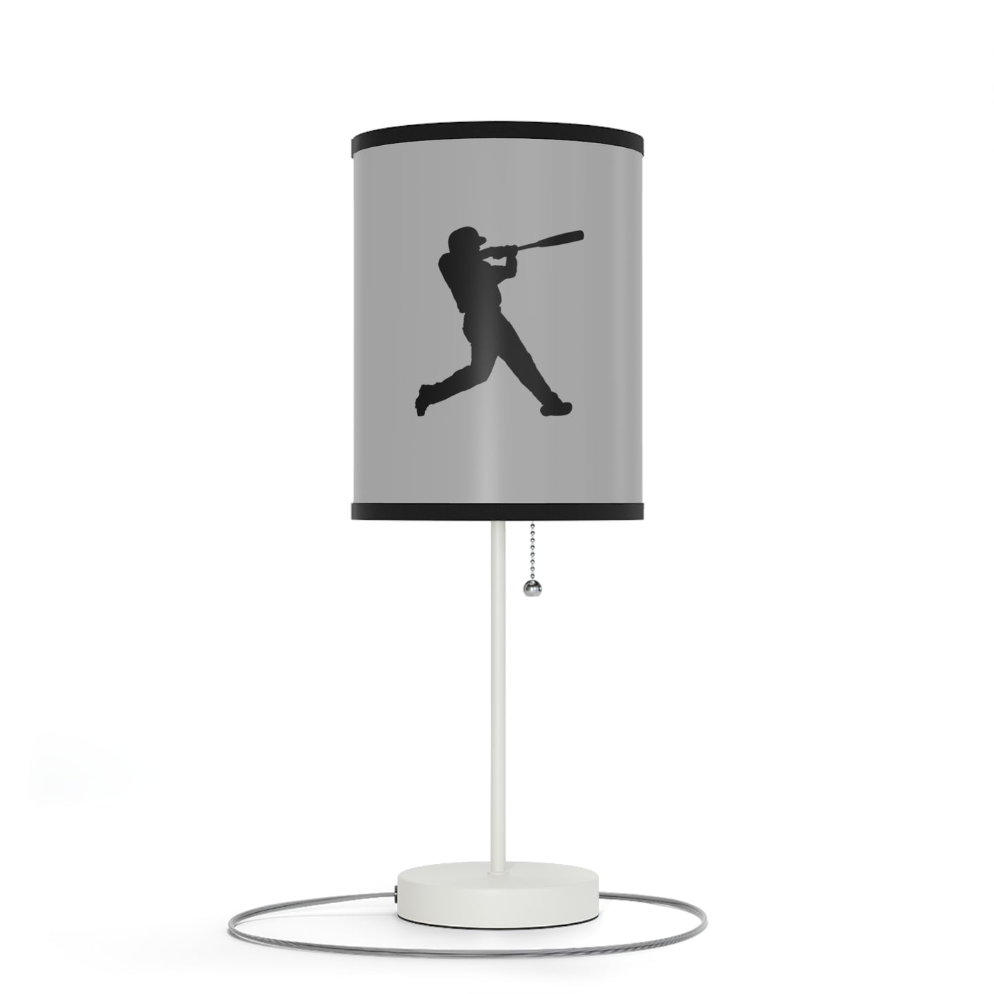 Lamp on a Stand, US|CA plug: Baseball Lite Grey