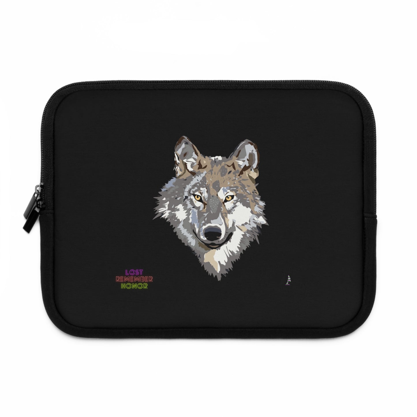 Laptop Sleeve: Wolves Black