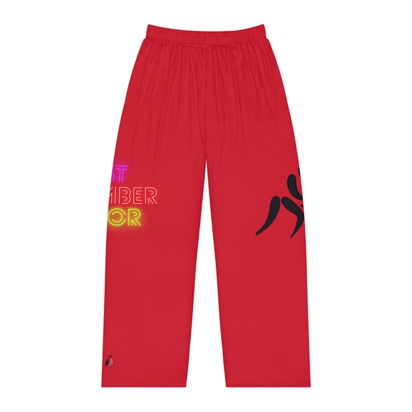 Women's Pajama Pants: Wrestling Dark Red