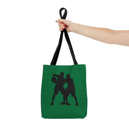 Tote Bag: Basketball Dark Green