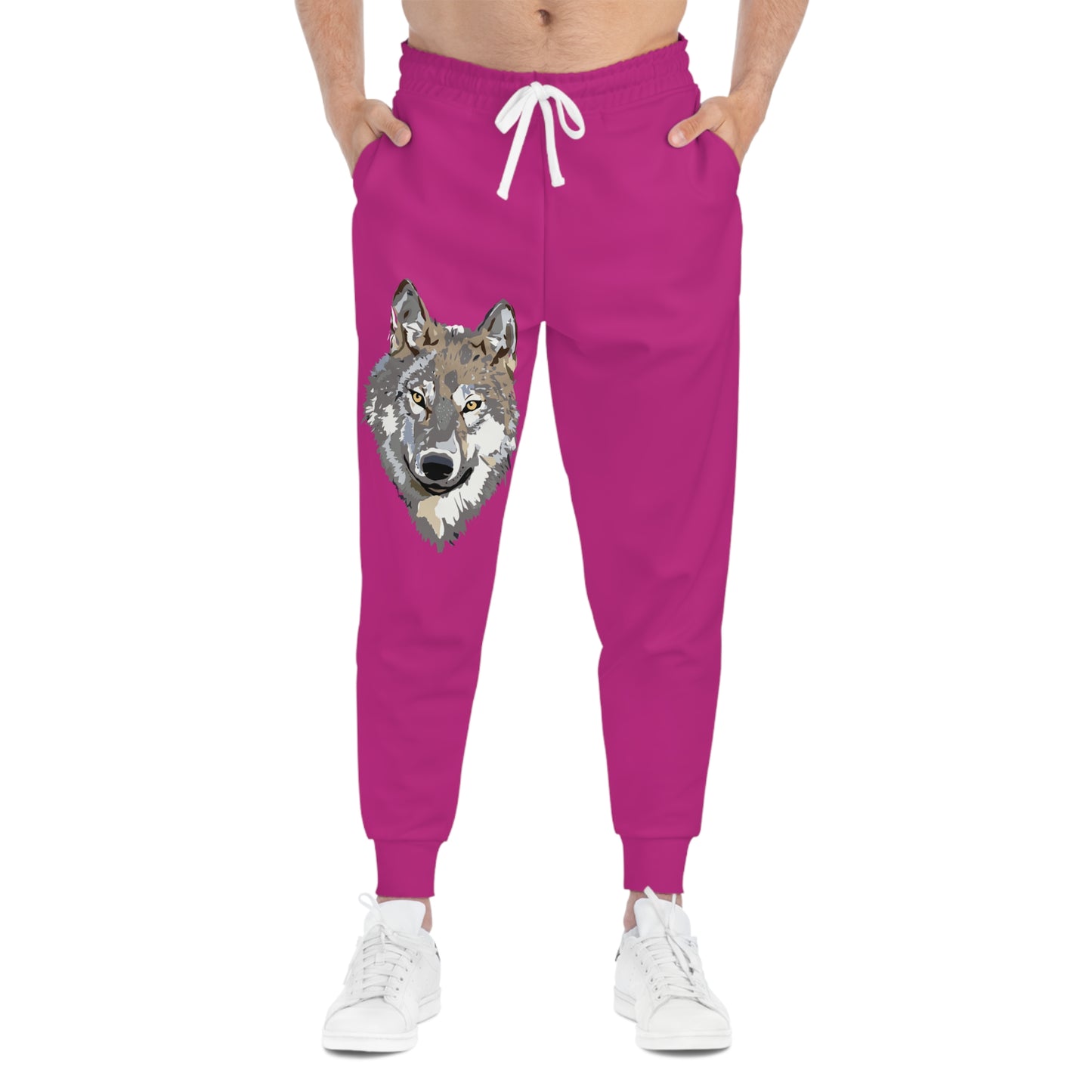 Athletic Joggers: Wolves Pink