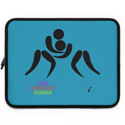 Laptop Sleeve: Wrestling Turquoise