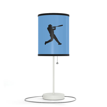 Lamp on a Stand, US|CA plug: Baseball Lite Blue