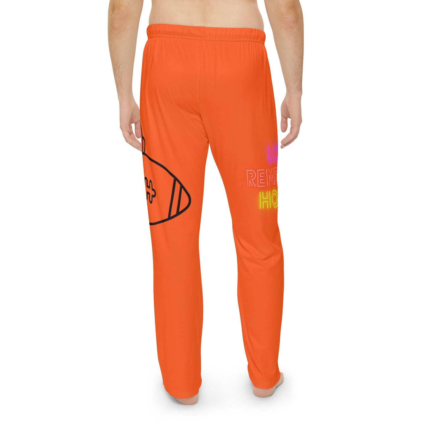 Men's Pajama Pants: Football Orange