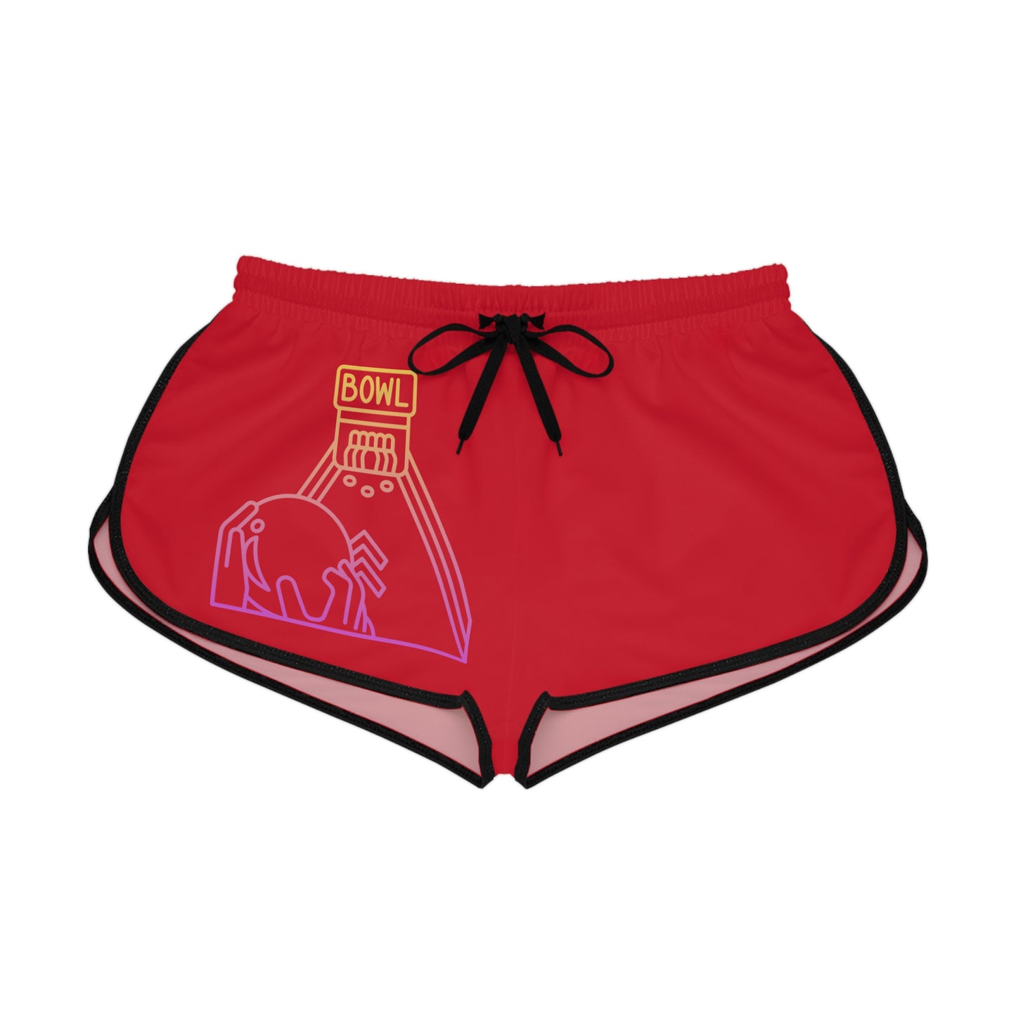 Women's Relaxed Shorts: Bowling Dark Red