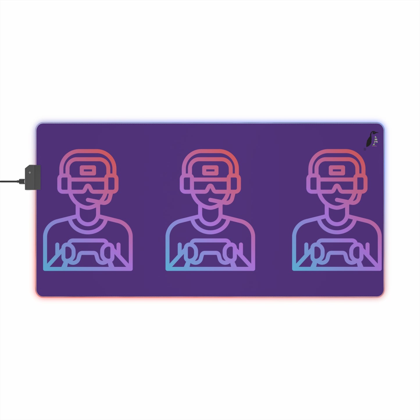 LED Gaming Mouse Pad: Gaming Purple