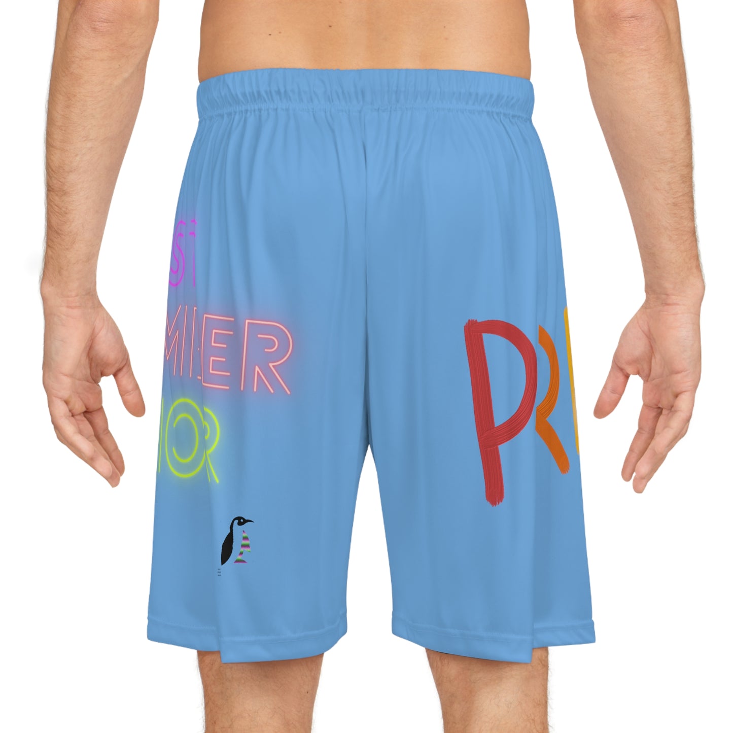 Basketball Shorts: LGBTQ Pride Lite Blue