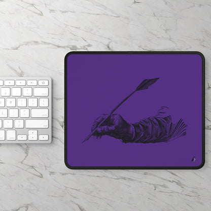 Gaming Mouse Pad: Writing Purple