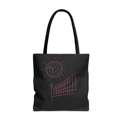 Tote Bag: Volleyball Black