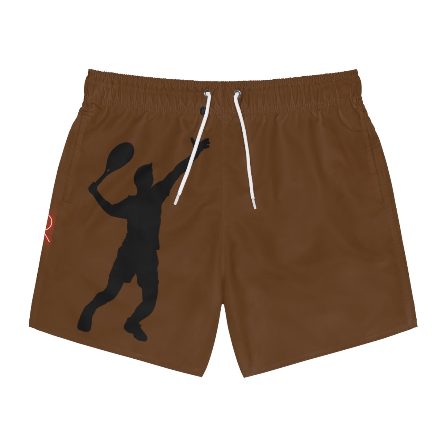 Swim Trunks: Tennis Brown