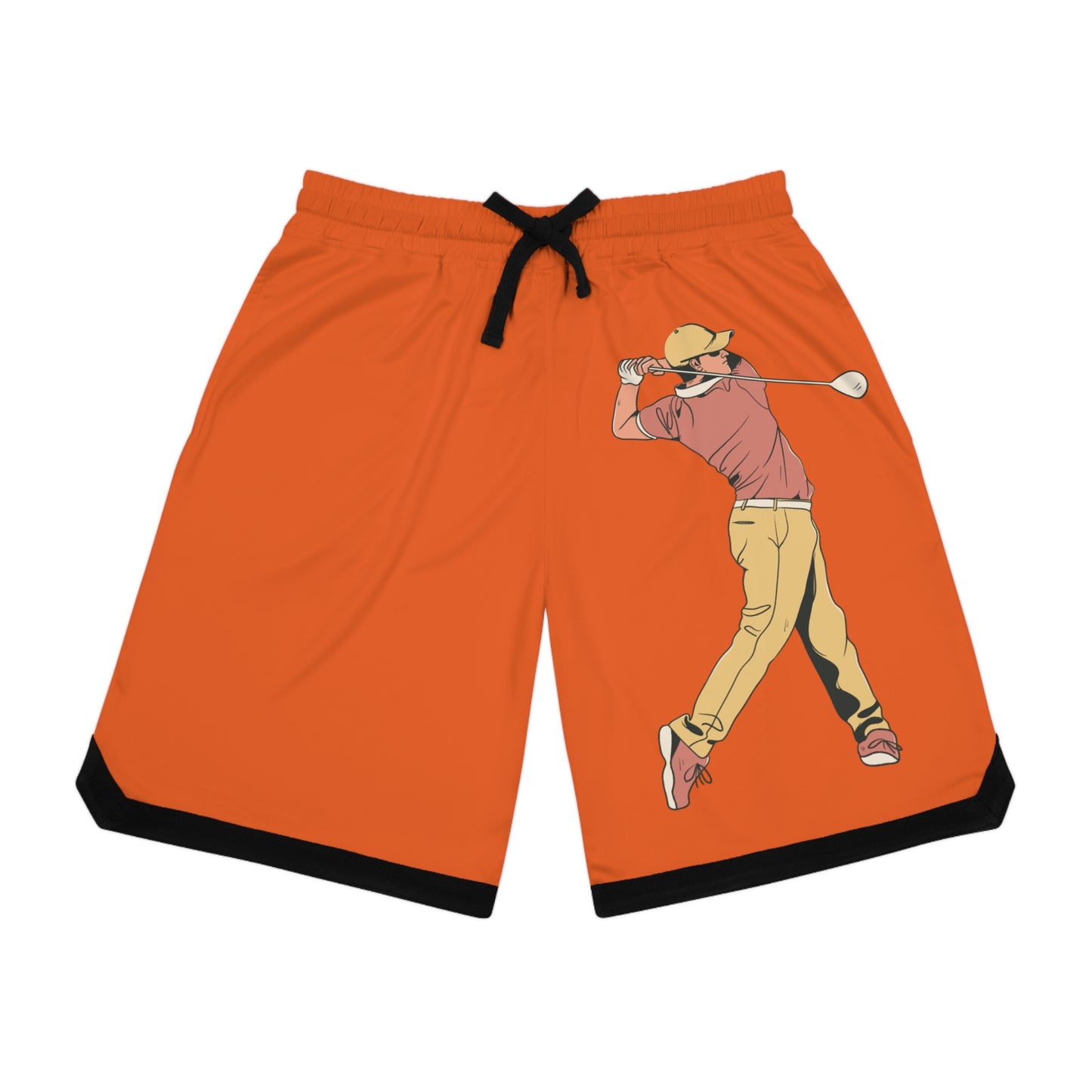 Basketball Rib Shorts: Golf Orange