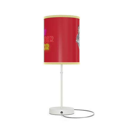 Lamp on a Stand, US|CA plug: Wolves Dark Red