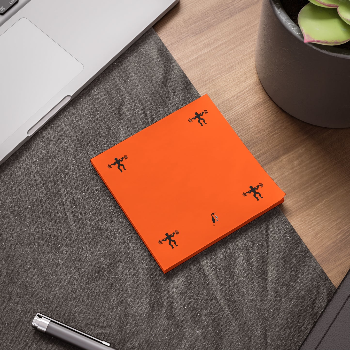 Post-it® Note Pads: Weightlifting Orange