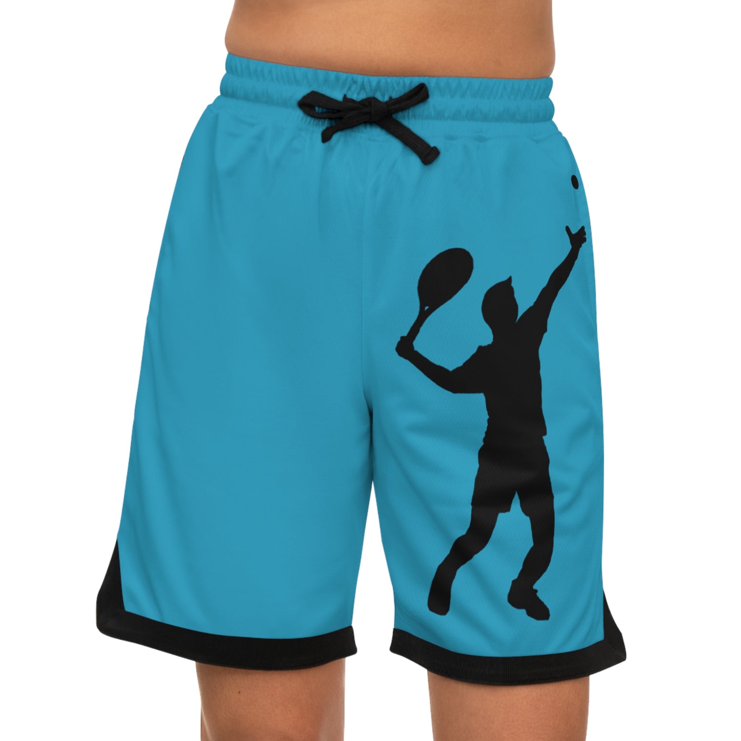 Basketball Rib Shorts: Tennis Turquoise