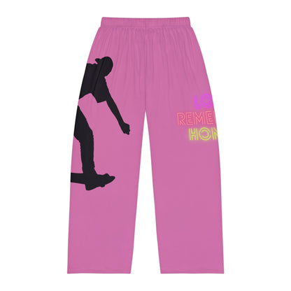 Men's Pajama Pants: Skateboarding Pink