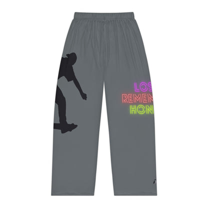 Pambabaeng Pajama Pants: Skateboarding Dark Grey