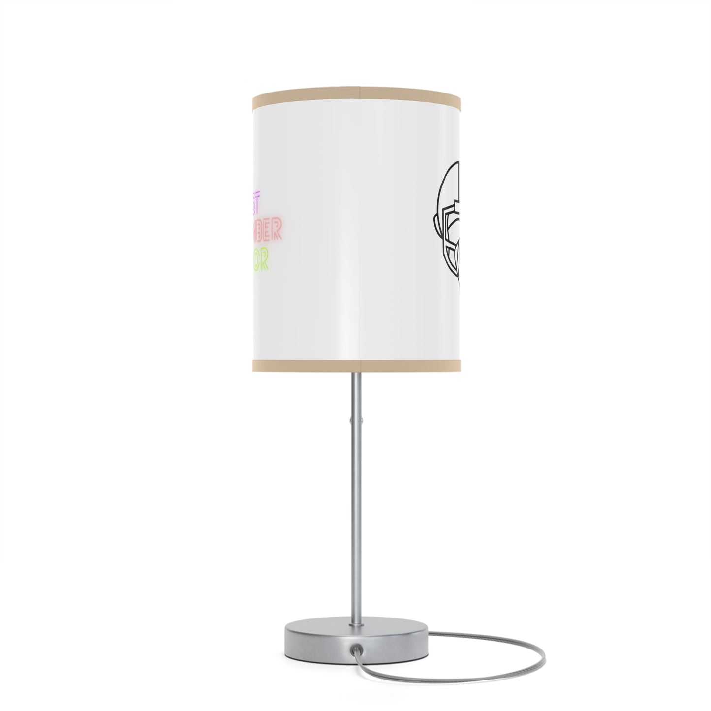 Lamp on a Stand, US|CA plug: Football White