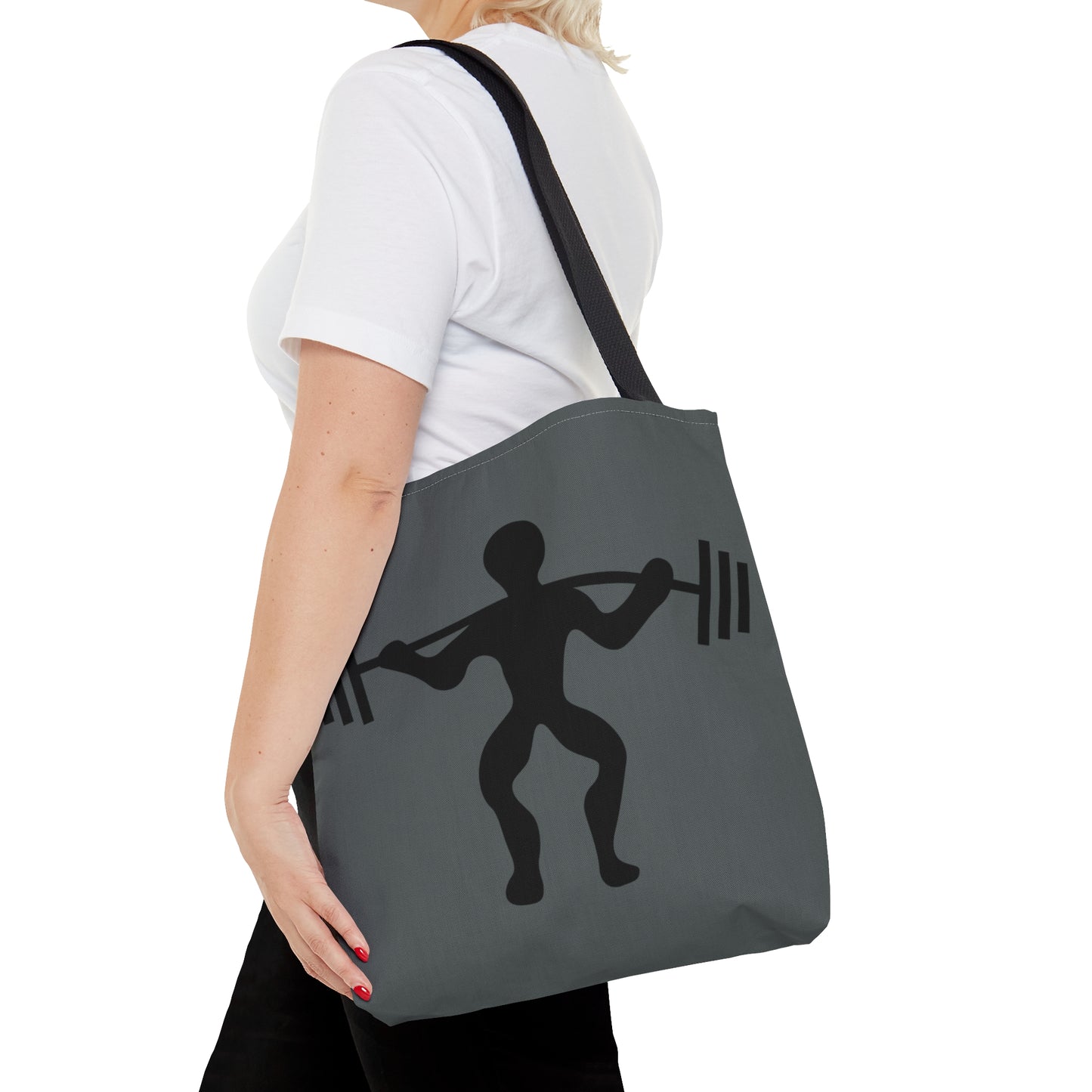 Tote Bag: Weightlifting Dark Grey