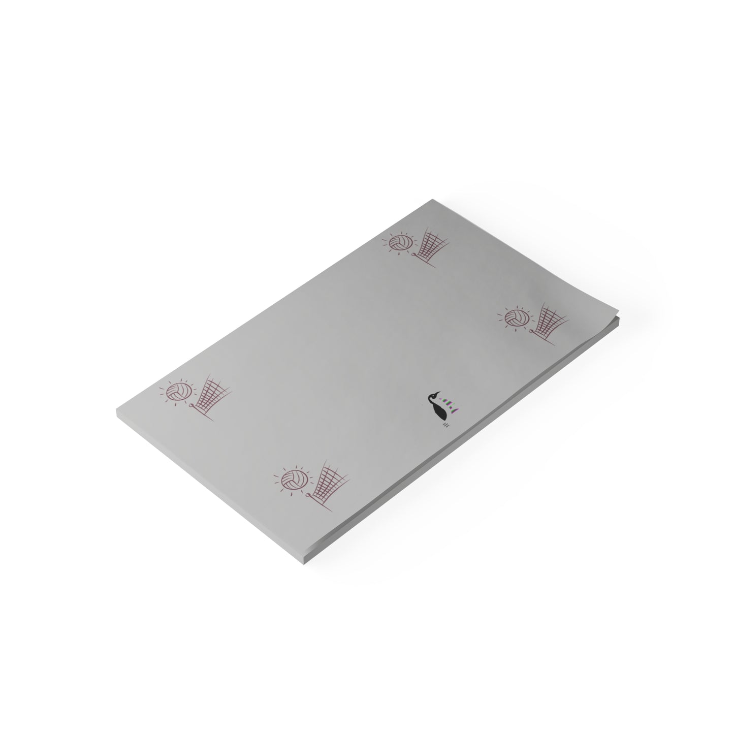 Post-it® Note Pads: Volleyball Lite Grey