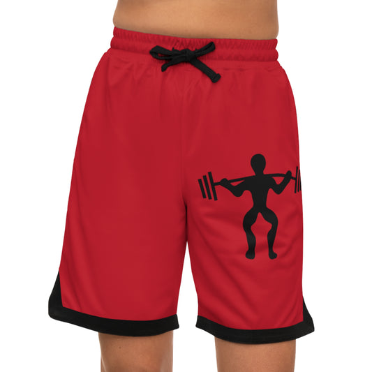 Basketball Rib Shorts: Weightlifting Dark Red