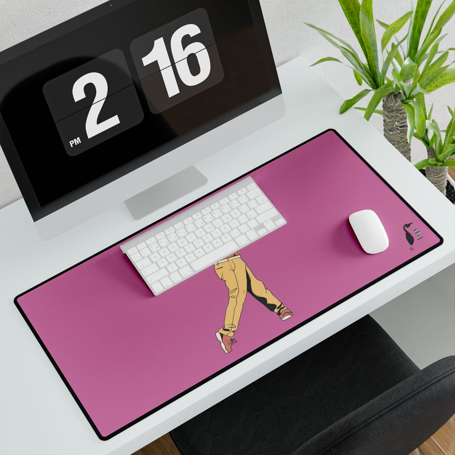 Desk Mats: Golf Lite Pink