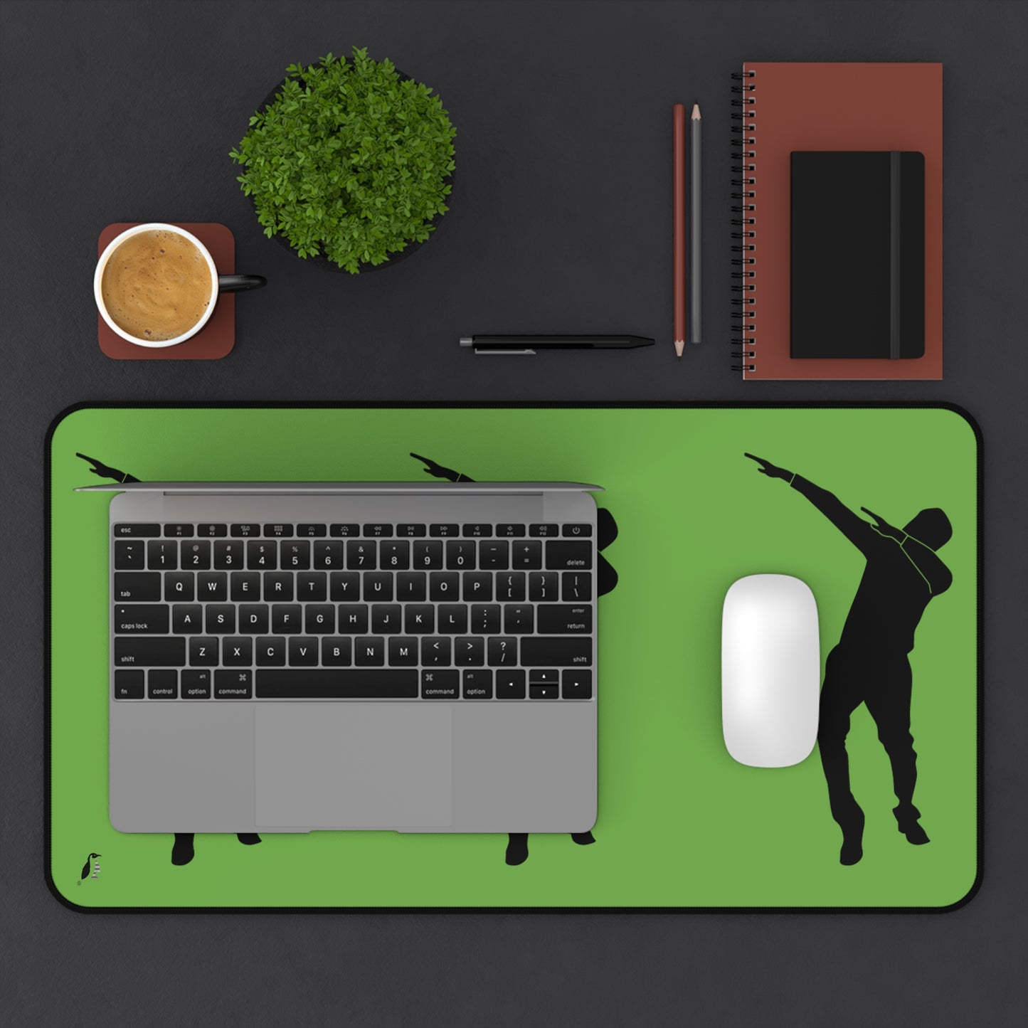 Desk Mat: Dance Green