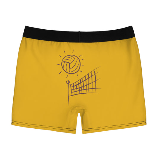 Men's Boxer Briefs: Volleyball Yellow