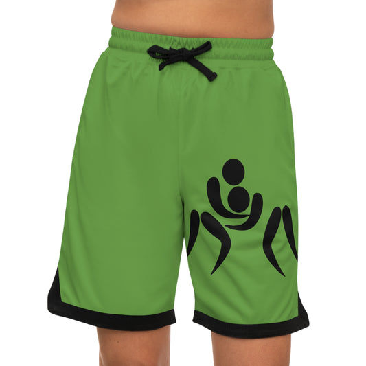 Basketball Rib Shorts: Wrestling Green