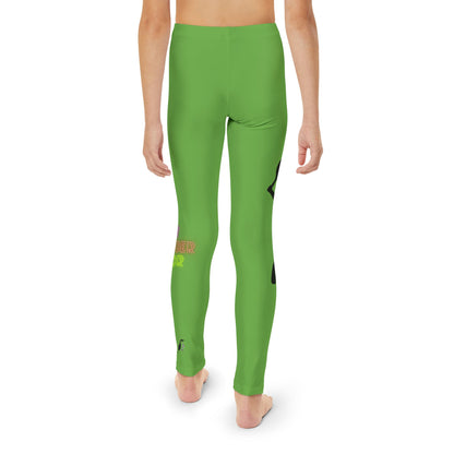 Youth Full-Length Leggings: Tennis Green