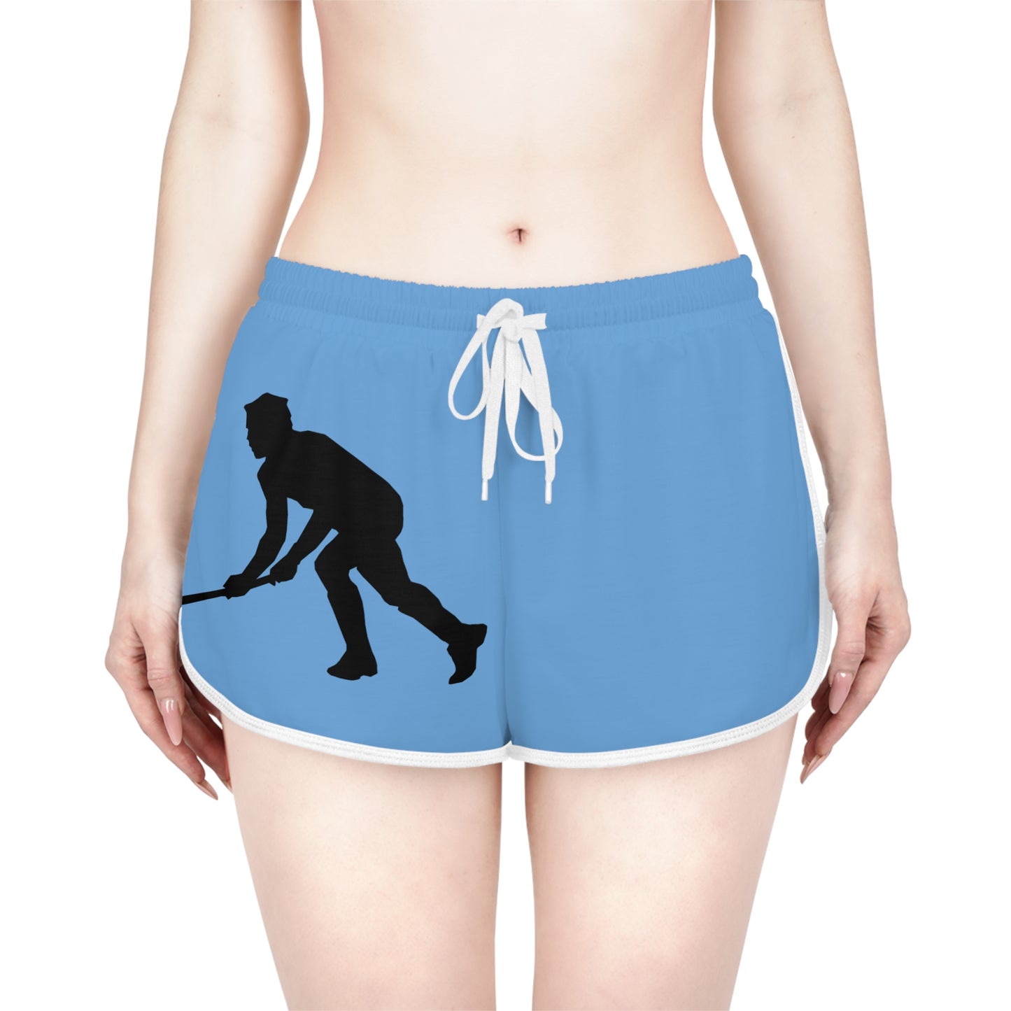 Women's Relaxed Shorts: Hockey Lite Blue