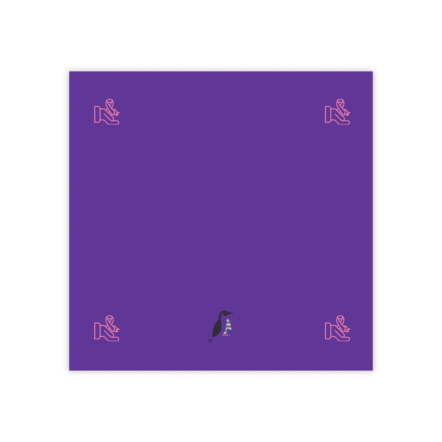 Post-it® Note Pads: Fight Cancer Purple