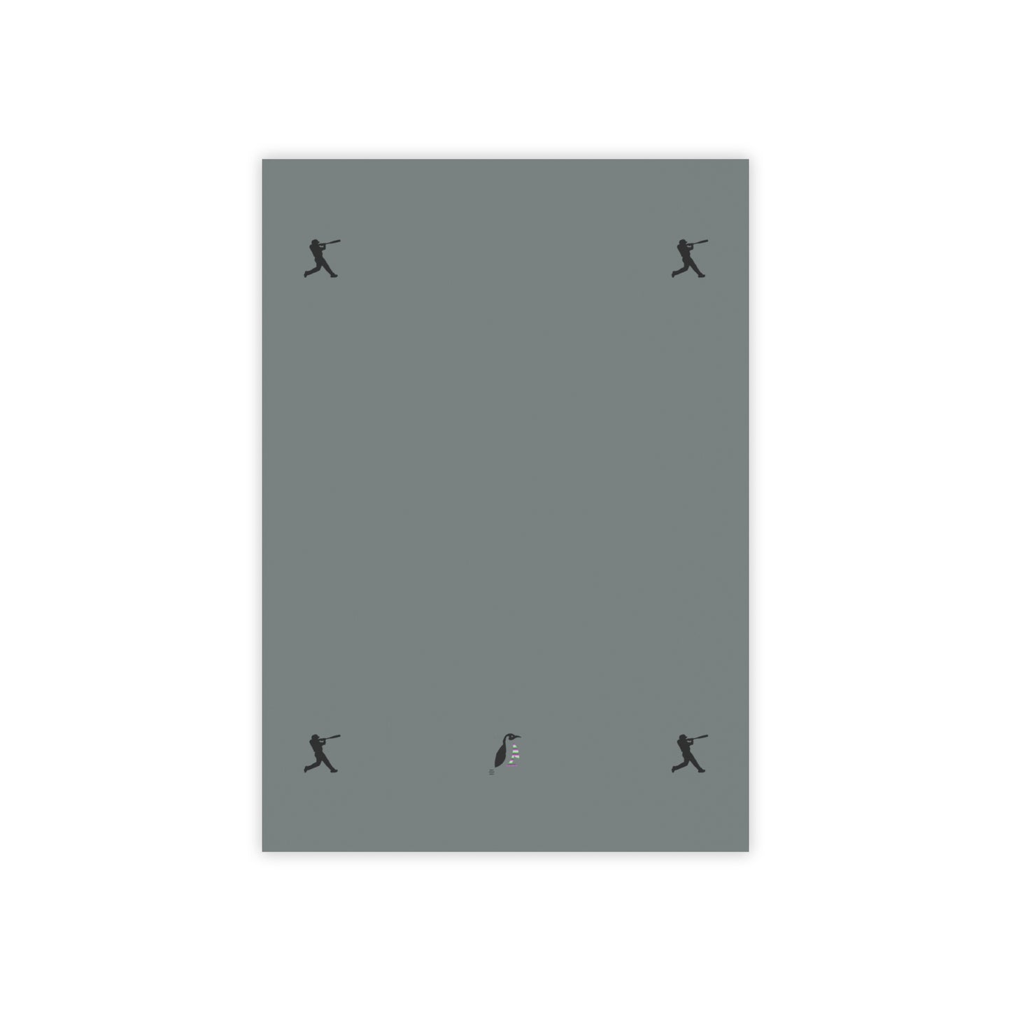 Post-it® Note Pads: Baseball Dark Grey