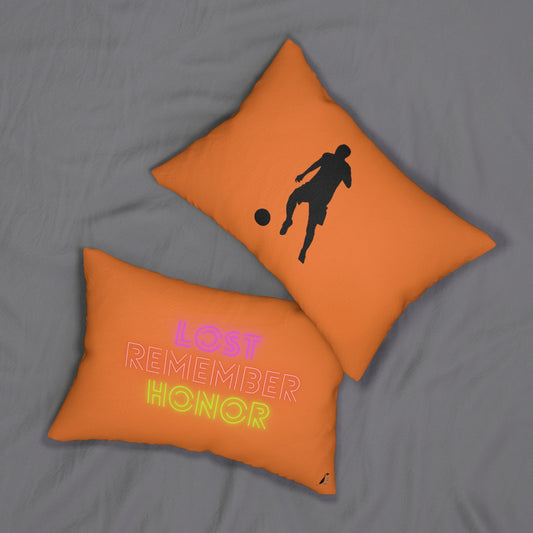 Spun Polyester Lumbar Pillow: Soccer Crusta