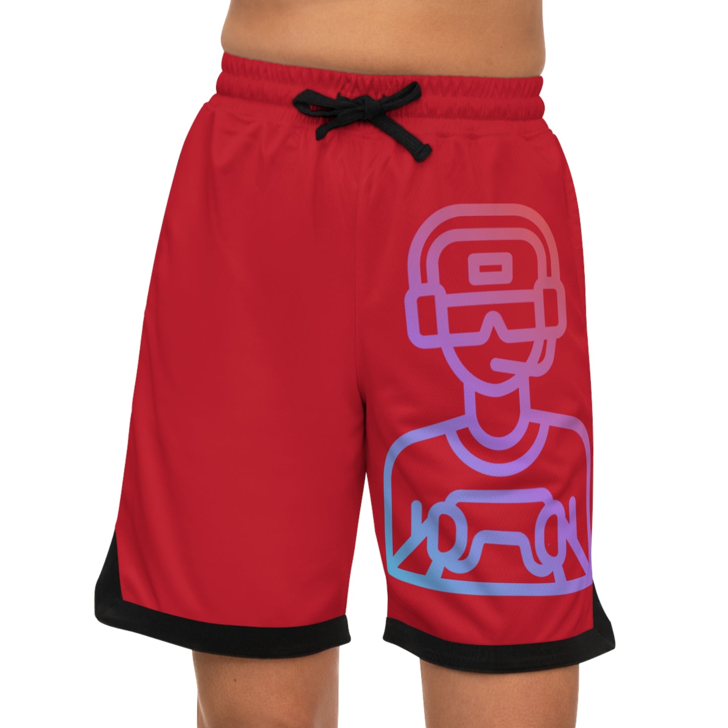 Basketball Rib Shorts: Gaming Dark Red