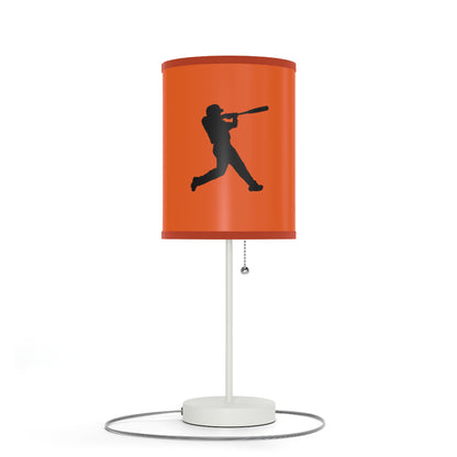 Lamp on a Stand, US|CA plug: Baseball Orange 