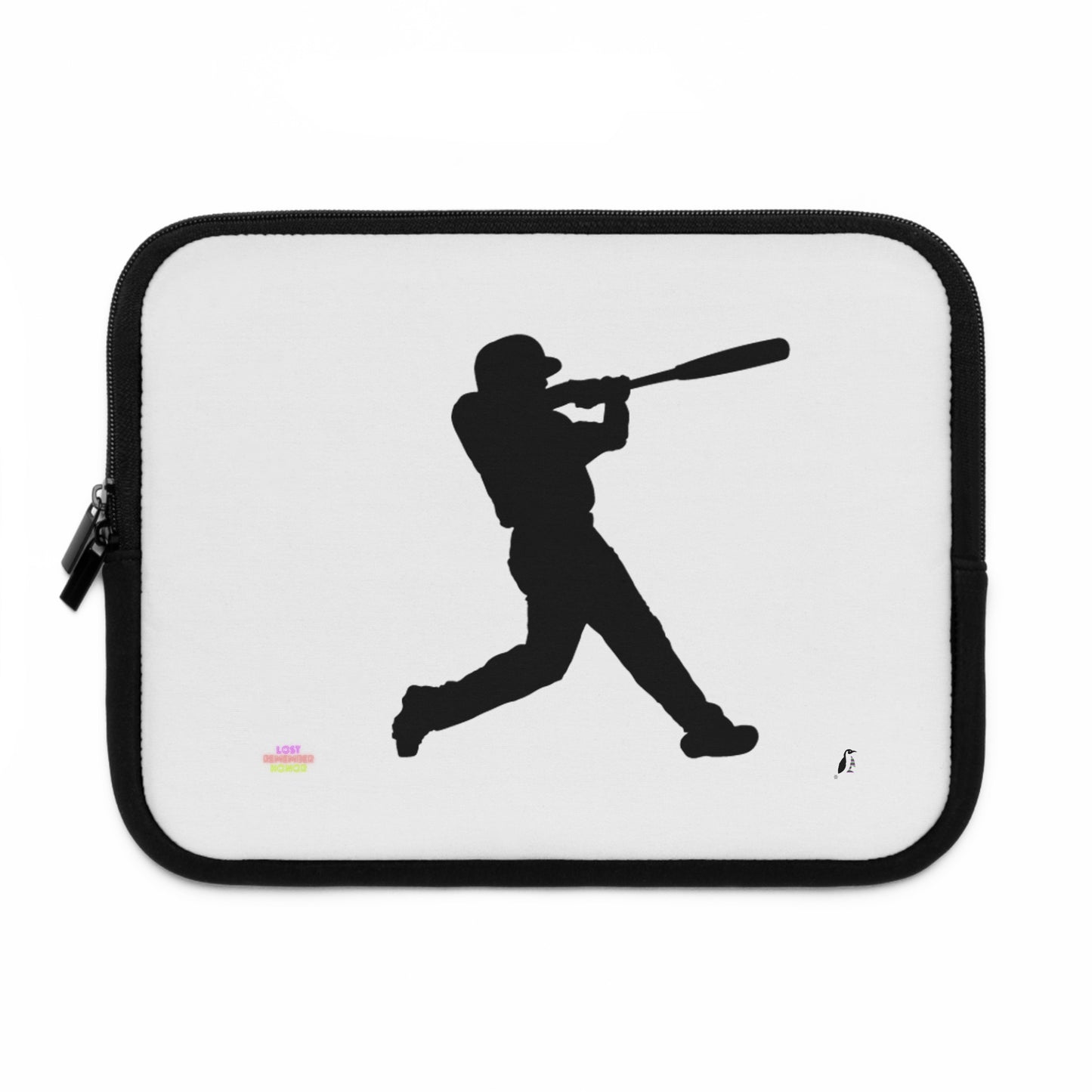 Laptop Sleeve: Baseball White