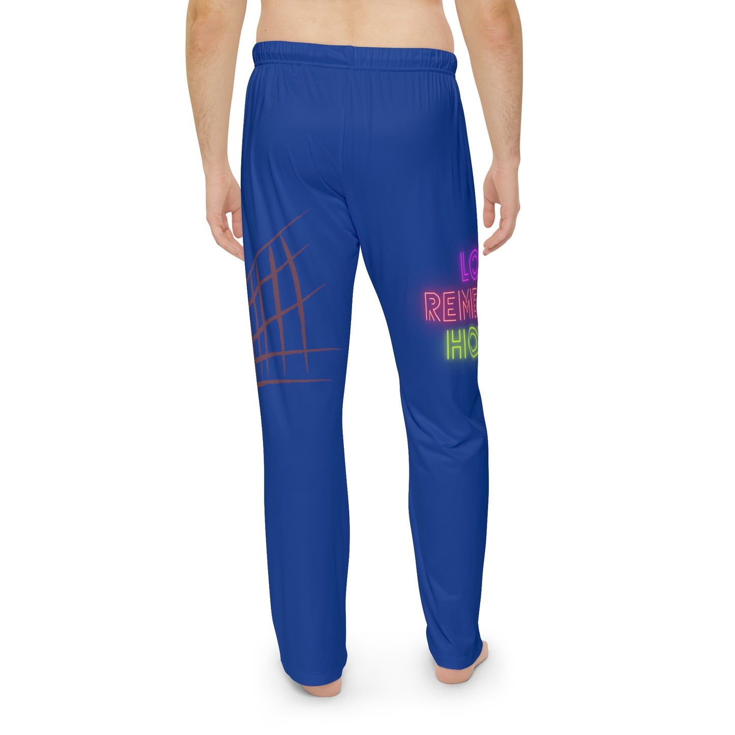 Men's Pajama Pants: Volleyball Dark Blue