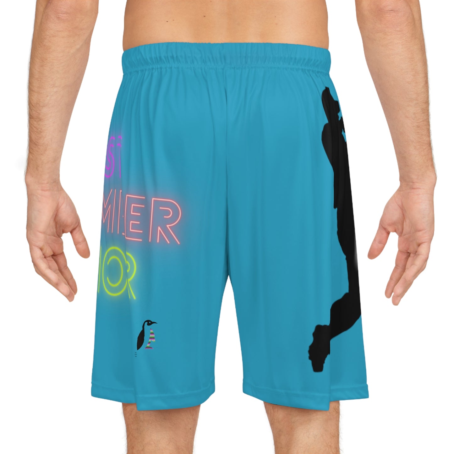 Mga Short sa Basketbol: Baseball Turquoise 