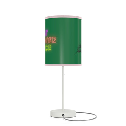 Lamp on a Stand, US|CA plug: Writing Dark Green