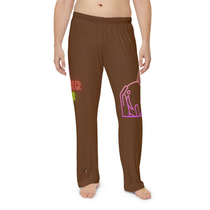 Men's Pajama Pants: Bowling Brown