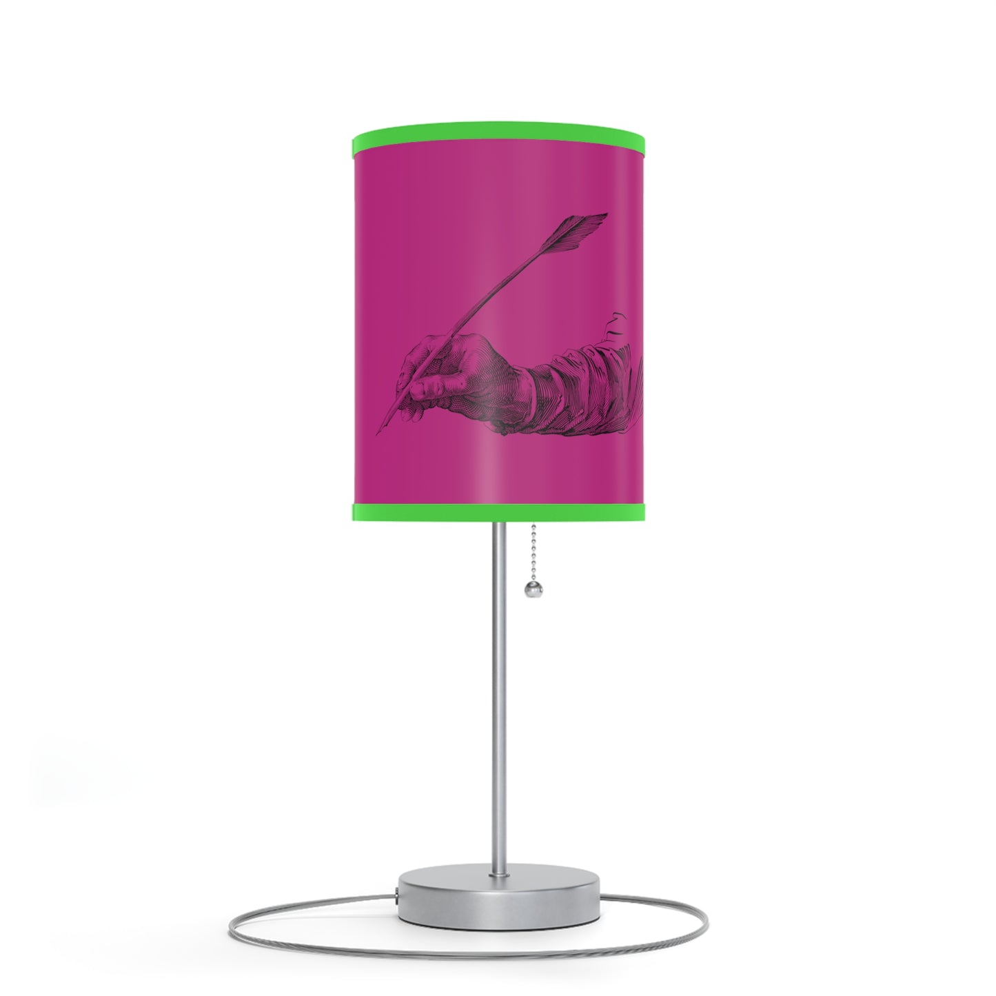 Lamp on a Stand, US|CA plug: Writing Pink