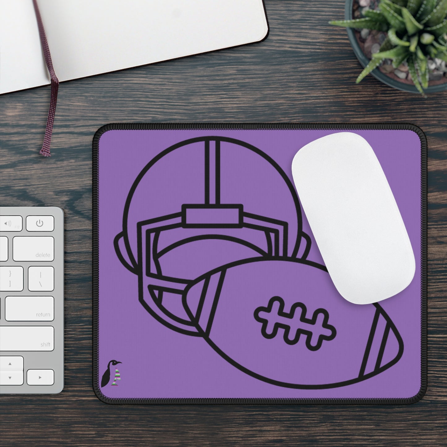 Gaming Mouse Pad: Football Lite Purple