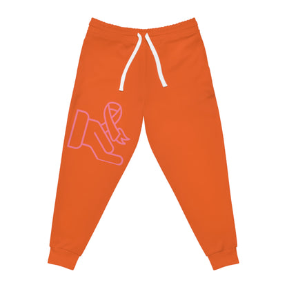 Athletic Joggers: Fight Cancer Orange