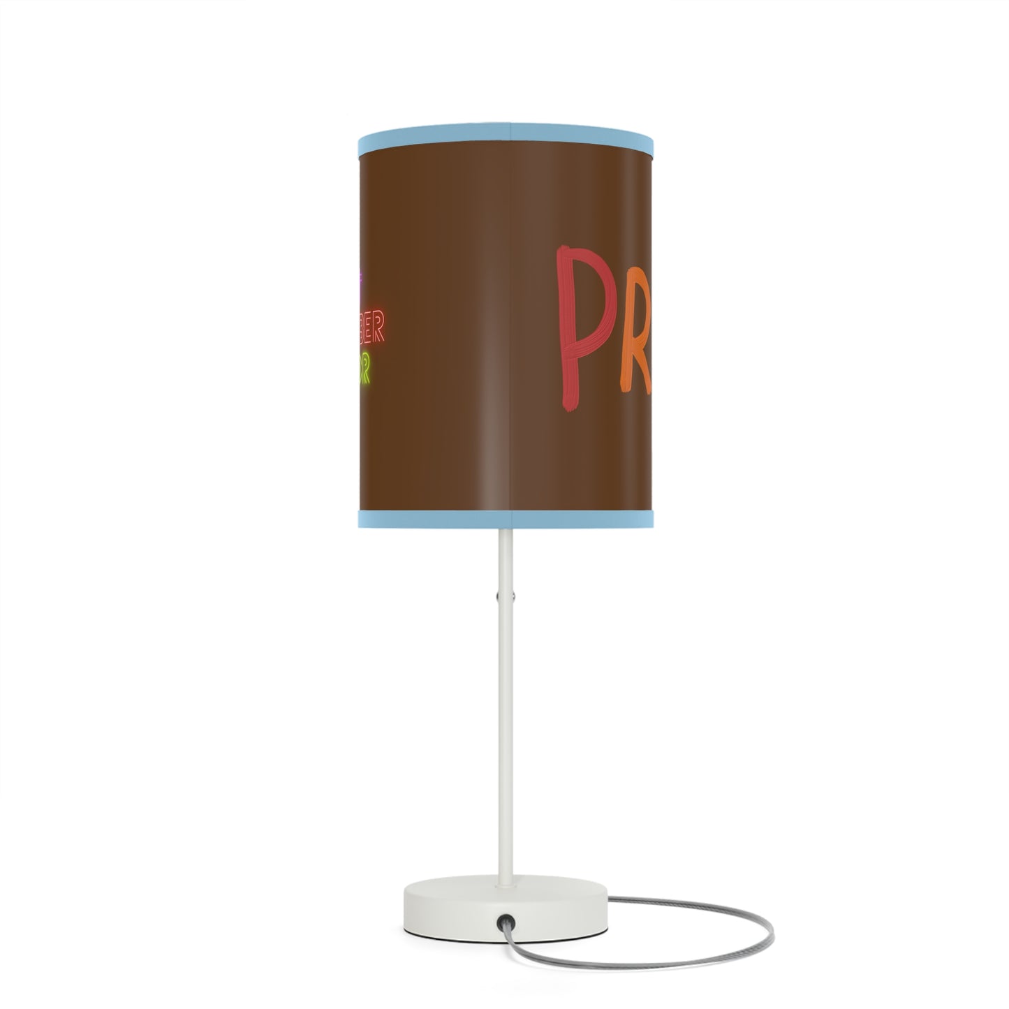 Lamp on a Stand, US|CA plug: LGBTQ Pride Brown 